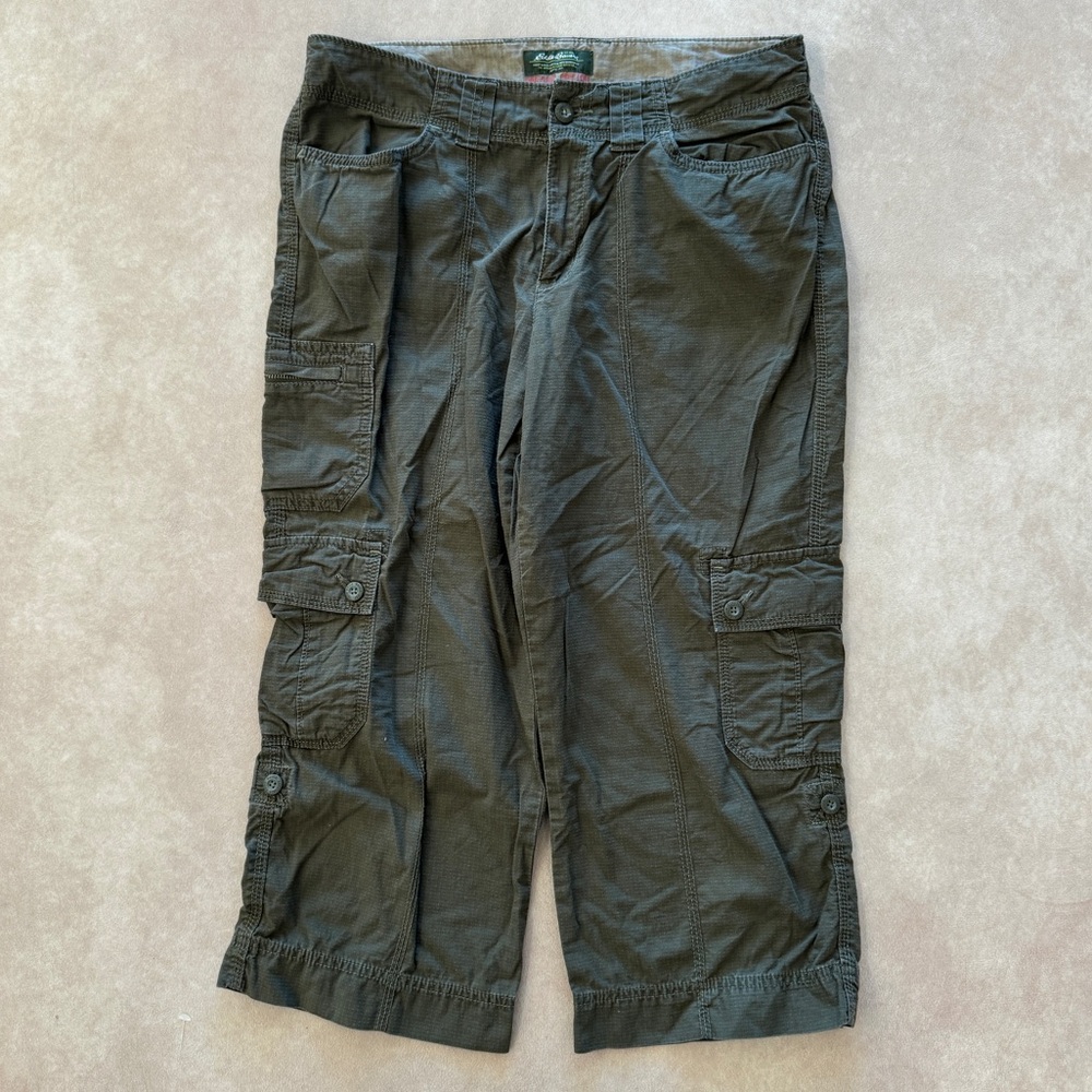 Eddie Bauer Olive Green Cargo Capris